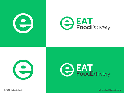 EAT - logo concept brand design branding creative logo custom logo design delivery app e logo food app food delivery app food delivery service icon letter e logo logo logo design logo design concept logo designer logomark logotype negative space logo spoon logo typography