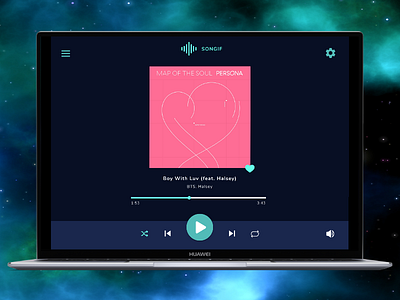 DailyUI:009 Music Player daily 100 challenge dailyui design ui web webdesign