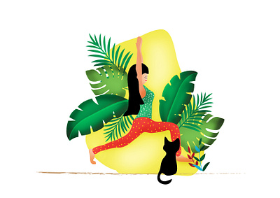 Relaxing Sunday Mood with Tutu app design art direction artwork cat children children book illustration colombo creative cute art design drawing dribbble flat illustration flatdesign illustration illustrator kids kids illustration sri lanka srilanka