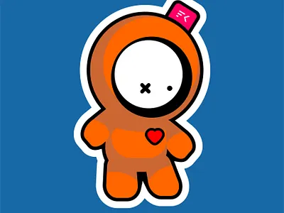 Sea Boy - Sticker art child cute design fun idea illustration kids minimal play vector