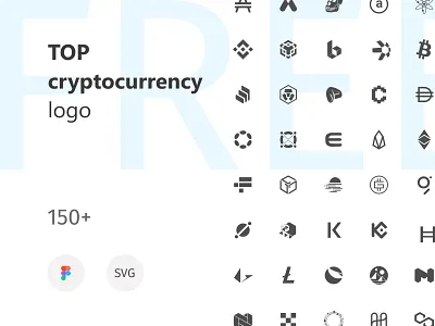 FREE TOP cryptocoins logo blockchain coins crypto cryptocurrency defi excange free gamefi icon icons icons set logo nft vector