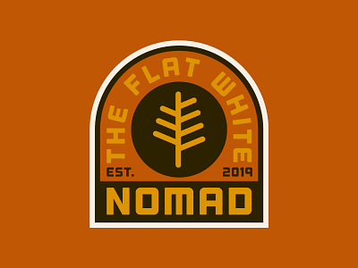 The Flat White Nomad branding coffee flat white instagram logo social media