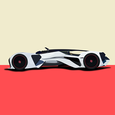 Chaparral car classic graphic illustration vector