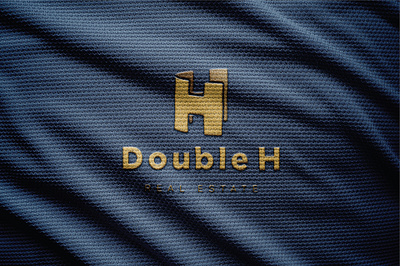 Double H Real Estate architecture branding design icon illustration illustrator logo realestate typography vector