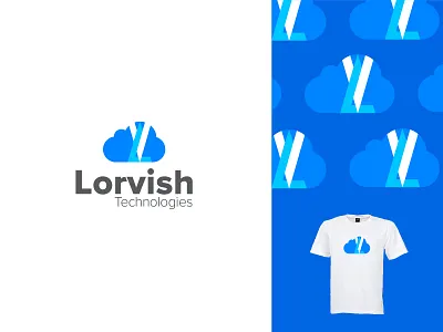 Branding - Lorvish Technologies blue cloud brandidentity branding design cloud logo logo design logosymbol lorvish technologies technology