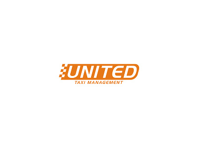 REBRANDING UNITED TAXI MANAGEMENT branding business car company concept logo modern rebranding simple taxi transport transportation