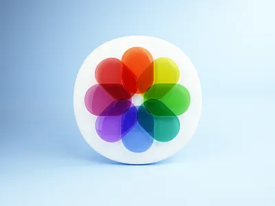 iOS14 photos icon in 3D 3d app apple big sur c4d cinema 4d icon icons ios ios14 iphone logo neumorphic neumorphism photos skeumorphic skeumorphism