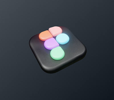 Figma logo 3d 3d blender branding design figma icon illustration logo ui vector