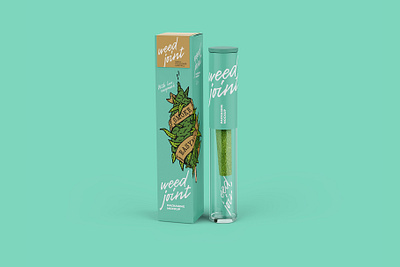 Weed Joint Pre-Roll Packaging Mockup 420 branding cannabis cannabis joint mockup cbd design graphic design marijuana weed medical marijuana mockup package packaging design pre roll psd smoke weed joint