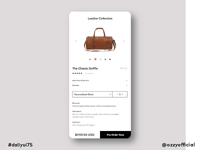 dailyui75 075 dailyui075 dailyuichallenge pre order