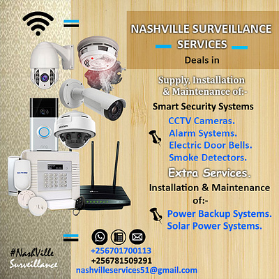 Nashville Services Ad ad branding camera graphicdesign social media marketing socialmedia surveillance tech