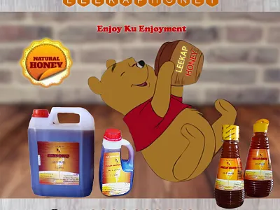 ENJOY LEEKAP HONEY ad branding graphicdesign honey leekap organic social media marketing