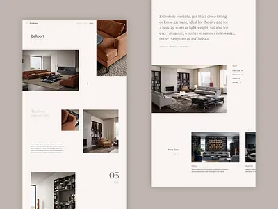Poliform Concept - Updated Product Page concept design digital furniture home interiors luxury minimal responsive ui ux website