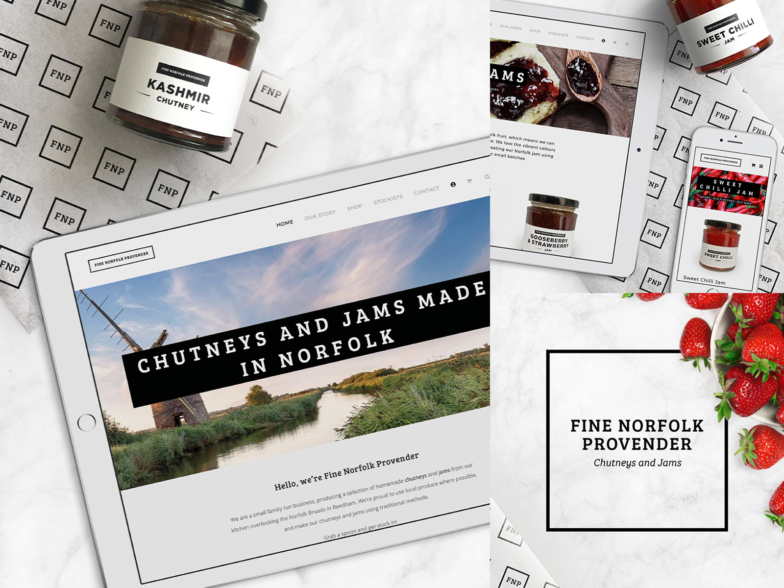 Example of Fine Norfolk Provender Web Design