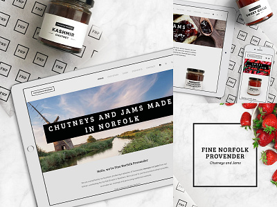 Fine Norfolk Provender Web Design brand brand design brand identity branding chutney desktop jam mobile produce responsive website web webdesign website website design wordpress