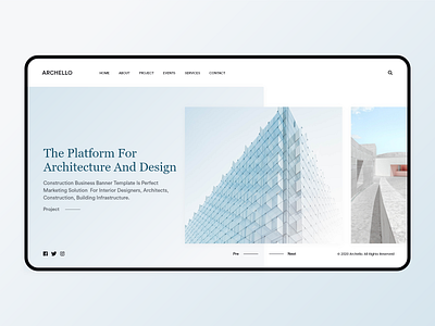 Archello Minimal Interface architecture behance builder building design dribbble interface interior minimal ui ux web website design