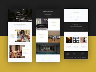 Luxor Hotel website design figmadesign hotel hotel website website design