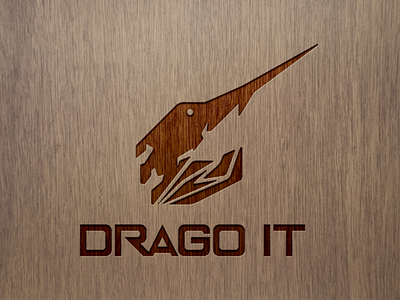 Minimal Logo art branding design dragon flat icon illustrator it logo minimal mockup vector wood
