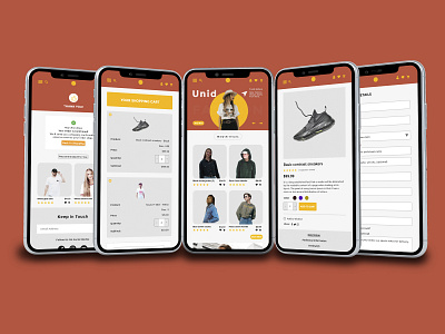 E commerce Website Mobile Responsive UI Design cart ui e commerce e commerce website ui fashion design modern clothing ui payment ui thank you page ui website design