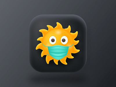 Darkest Summer 2020 2020 3d 3d illustration appicon apple icon concept covid19 dark design dribbbleweeklywarmup figma ios neomorphic neomorphism skeumorphic skeumorphism soft3d summertime sun sunny