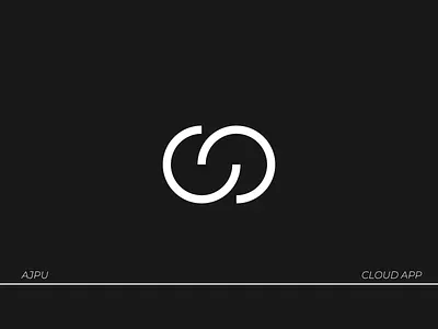 AJPU App Logo brand identity branding design handmade logo logodesign type typography visual identity