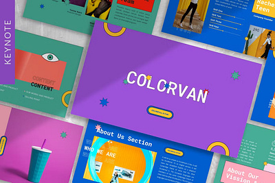 Free Colorvan Multipurpose Template clean colorful company corporate design google slides keynote modern multipurpose multipurpose template photography pitch deck portfolio powerpoint studio template unique web design web development website