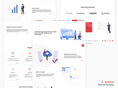 Automato Web automation design dribbble illustration ui uiux undraw ux web website concept website design