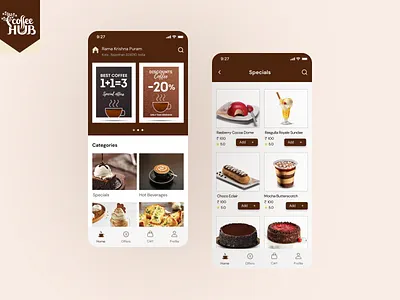 Coffee Hub animation branding design icon illustration logo minimal typography ui ux vector