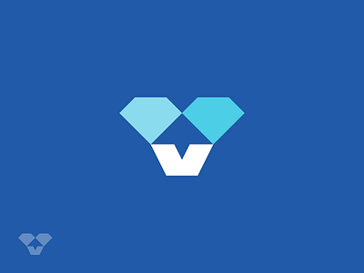 Diamond Vision brand brand identity brand identity design branding diamond diamond logo diamonds exploration icon identity letter v logo letter v logo mark logo logo design logo mark logo mark design logo mark symbol monogram symbol vector