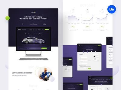 Autotesto – Case Study automotive behance car carservice casestudy kpi landing page product design reponsive styleguide ui ui design uiux ux web webdesign