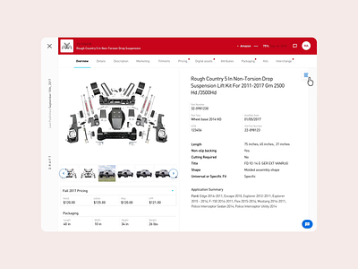 PartsHub Scoring Panel Interaction app dashboard dashboard ui data data entry design grid interaction panel panel design startup ui ux web webpage website website design