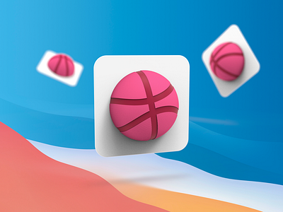 Dribbble Big Sur Icon 3d 3d icon 3d illustration abstract big sur bigsur branding contemporary design dribbble graphic design icon icon design interface logo mac os skeumorphism skeuomorphism ui