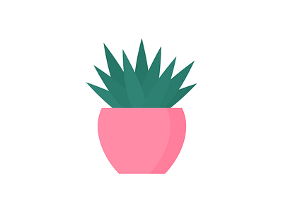 Day 203 - 366 Days of Illustration Challenge - MintSwift agava agave agave shaka zulu cacti cactus digital illustration flat design flat illustration flatdesign illustration illustrations illustrator mintswift plant plants pot succulent succulents vector art vector illustration