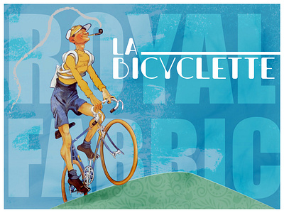 La Bicyclette artwork design flat design illustration illustrator typography vector