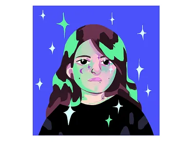 Selfportrait character design digital art digital illustration editorial illustration illustration portrait portrait illustration