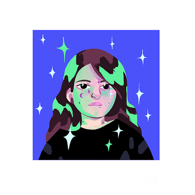 Selfportrait character design digital art digital illustration editorial illustration illustration portrait portrait illustration