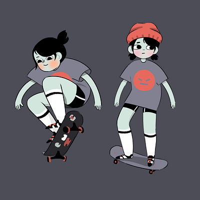 Character Design ¨Skater Girl¨ character design concept art digital art illustration visual development