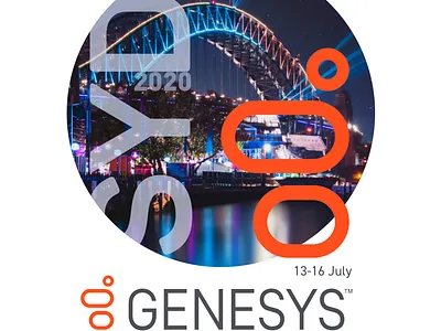 Genesys logo lockup design ui ux website