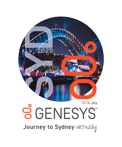 Genesys logo lockup design ui ux website