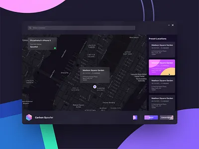 Carbon Tools UI app design ui ux web