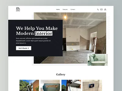 Interior Designers 2022 constructors designer interior landing modern page trend ui web website