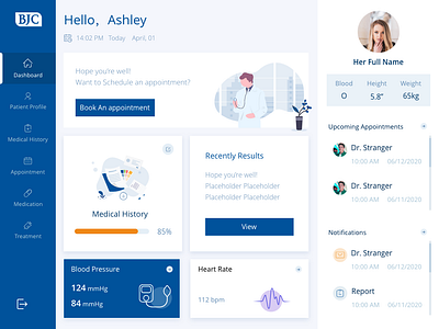 Patient info_Homepage design icon illustration ui ux vector web