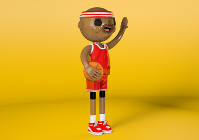 Basketball Player 3d basketball character design modeling