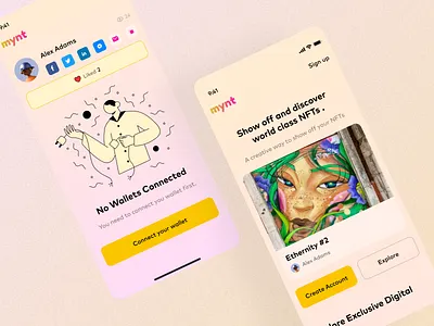 Mynt.la | show off NFT’s. collactables collections crypto discover mynt nfts show off space