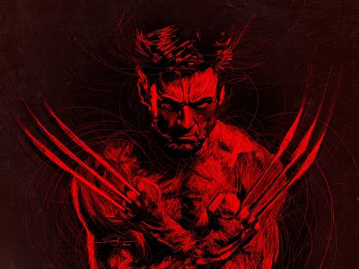 LOGAN (X-MEN) a6 artistsix digitalart logan paarvaigalpaintings superhero superheroseries vinothkumar xmen