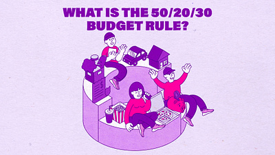 50/20/30 Budget Rule budget budget app budgets finance finance app finance business finances isometric isometric art isometric design isometric illustration