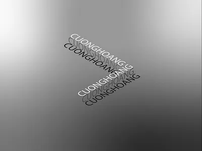 Cuong Hoang Typography - Isometric adobe illustration branding design minimalism