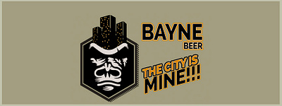 Bayne Beer Display adobe alcohol ape banner beer bottle branding design display logo photoshop