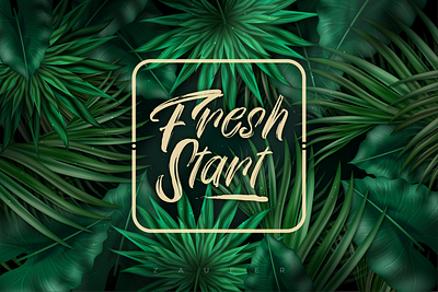 Fresh Start! adobe illustrator branding creative design design design inspiration design of the day fresh start illustration illustrator insta designer instagram instagram post minimal monday monday motivation tropical leaves typography ux vector web