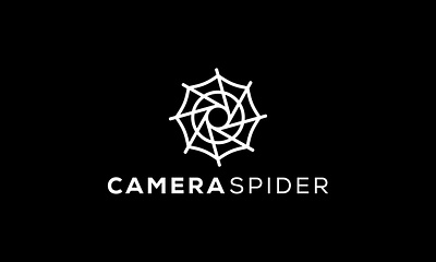 CAMERA SPIDER camera concept design icon illustration lens logo logotype negative space logo photo photographer photography sign spider spider web symbol